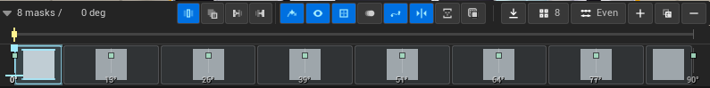 Quick SDF timeline controls and keyframes